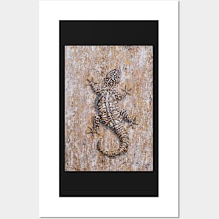 Marble Brown Gecko Posters and Art